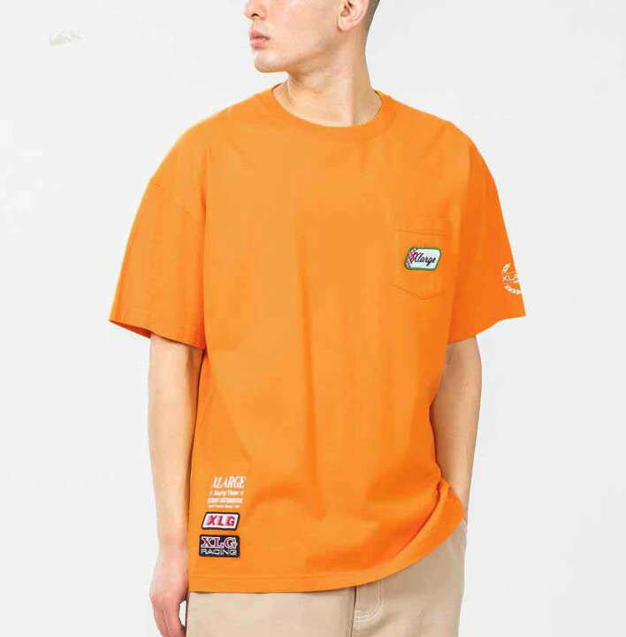 楽天市場 ポスト投函 送料無料 エクストララージ Xlarge S S Pocket Tee Vintage Racing Car Team ホワイト ブラック オレンジ ブルー M L Xl Tシャツ メンズ トップス カットソー 半袖 ゆったり おしゃれ ロゴt ティー シャツ カジュアル メンズライク 白