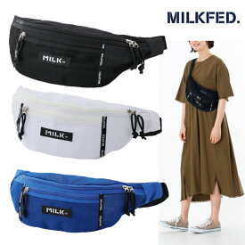 ミルクフェド ショルダーバッグ MILKFED ファニーパック MESH FANNY PACK ブルー 103201053008 ショルダー バッグ レディース アウトドア 日本正規品 通学 通学 通勤 大学生 スポーティ ロゴ カジュアルショルダー 斜め掛け ボディバッグ ウエストバッグ 中学生 高校生