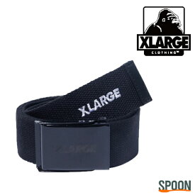 XLARGE エクストララージ ベルト STANDARD LOGO BELT 101221054011 雑貨 小物 メンズ ファッション小物 プレゼント ストリート カジュアル 大人ストリート 中学生 高校生 大学生 学生 トレンド ブラック ONESIZE