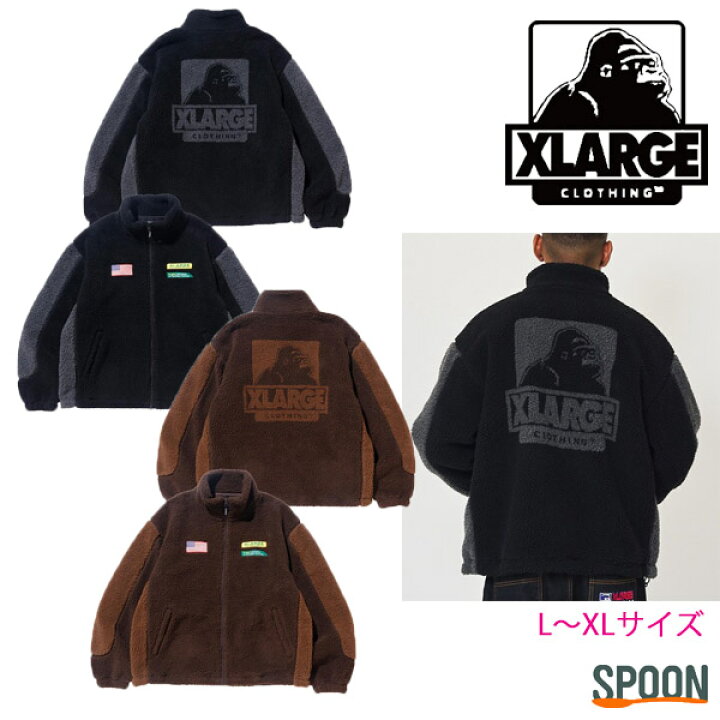 楽天市場】20%OFF XLARGE エクストララージ ボアジャケット PANELED 