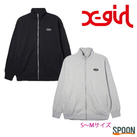 X-girl エックスガール パーカー OVAL LOGO ZIP UP SWEAT TOP 105234012023 トップス フーディー スウェット スエット レディース ジップアップ オーバルロゴ フルジップ 裏毛 旅行 イベント シンプル