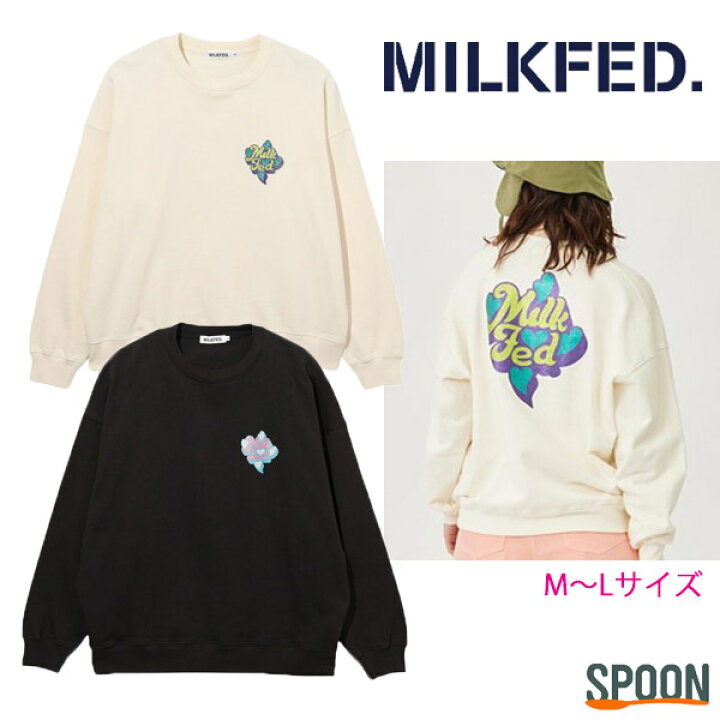 楽天市場】MILKFED ミルクフェド スウェット GLITTER LOGO SWEAT TOP 