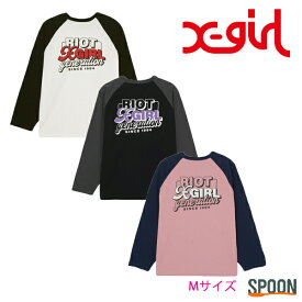 X-girl エックスガール 長袖tシャツ DOUBLE LOGO B/B BIG TEE 105241011018 tシャツ レディース トップス カットソー 長袖 ロゴt ティーシャツ ストリート ロンt ロングtシャツ ロングスリーブ ロングスリーブ 中学生 高校生 大学生 学生 xgirl