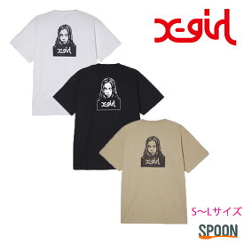 X-girl エックスガール tシャツ FACE S/S TEE 105241011025 トップス レディース カットソー 半袖 ロゴt ティーシャツ カジュアル 正規販売店 トレンド おしゃれ 人気 ストリート プレゼント 贈り物 綿100% コットン