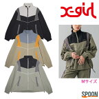 X-girl エックスガール アウター 2WAY TRACK JACKET 105241021006 ジャケット ブルゾン レディース オーバーサイズ ベスト メンズライク スポーティ ロゴ 薄手 トラックジャケット ナイロンジャケット Y2K 中学生 高校生 大学生 学生