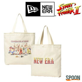 NEWERA ニューエラ キャンバストート 22L STREET FIGHTER II ストリートファイターII CONGRATULATIONS アイボリー 通勤 通学 トートバッグ 肩掛け おしゃれ ブランド 人気 アウトドア 大学生 シンプル エコバッグ プレゼント 贈り物 学生 SF2