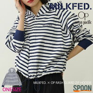 【50%OFF】ミルクフェド ラッシュガード MILKFED. x OP RASH GUARD ZIP HOODIE 103252012001 レディース…