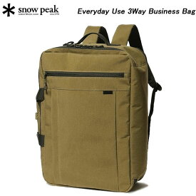 SALE スノーピーク 3Wayビジネスバッグ AC-21AU413R SNOW PEAK Everyday Use 3Way Business Bag【送料無料】