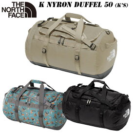 2025 秋・冬 NEW COLOR ザ・ノース・フェイス ナイロン ダッフル 50（キッズ）NMJ72352 THE NORTH FACE K Nyron Duffel 50 林間学校 サマーキャンプ キッズ用 子供 ポケッタブル