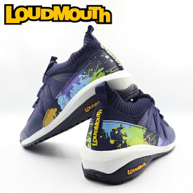 【2023年春夏】 ラウドマウス メンズ スパイクレス ニット ゴルフ シューズ / 188 ブラスターピース （Blasterpiece） カジュアル ニット素材 Loudmouth LM-GS0003
