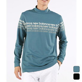 【2,000円OFFクーポン発行中】 ニューバランス new balance メンズ ゴルフ ウエア トップス 長袖シャツ L／SLEEVE MOCK NECK PULLOVER 0124267005 【2024FW】