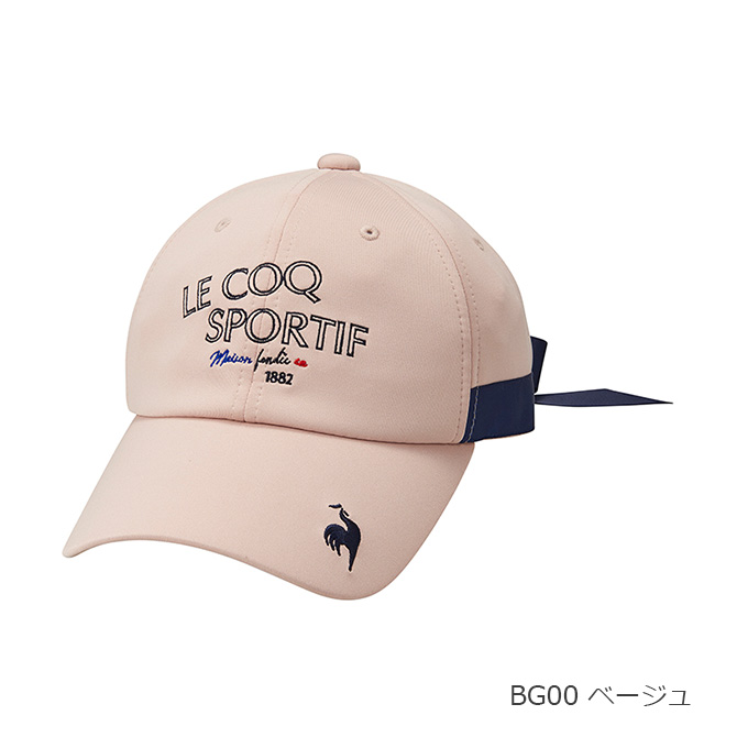 ルコック ゴルフ Le coq sportif GOLF レディース ゴルフ アクセサリー 小物 帽子 リボン付きキャップ QGCUJC01W 
