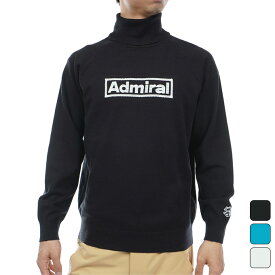 【クーポン発行中】 アドミラル Admiral メンズ セーター ステッチロゴ タートルネックセーター ADMA385 【2023FW】