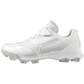 【2,000円OFFクーポン発行中】 ミズノ MIZUNO 野球 ジュニア ポイントスパイク ウエーブ ライトレボ Jr. 11GP222201 ホワイト×ホワイト 【2022FW】