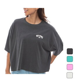 ビラボン BILLABONG レディース カジュアル ウェア トップス 半袖 ARCH LOGO WIDE LOOSE CROPED TEE Tシャツ BE013206 【2024SS】