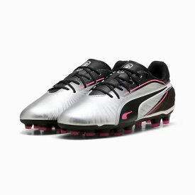 【2,000円OFFクーポン発行中】 プーマ PUMA キッズ ジュニア サッカー シューズ スパイク 土 人工芝 キング マッチ HG/AG+MID JR 108321 02 【2025SS】