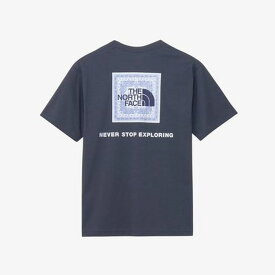 【2,000円OFFクーポン発行中】 ザ・ノース・フェイス THE NORTH FACE メンズ トレッキング アウトドア ウェア トップス Tシャツ S/S Bandana Square Logo Tee NT32446 UN 【2025SS】