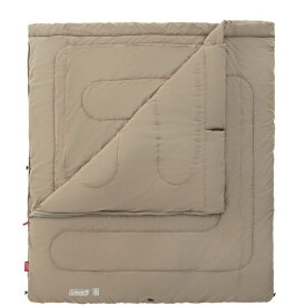 【2,000円OFFクーポン発行中】 コールマン Coleman アウトドア キャンプ 用品 寝袋 シュラフ 封筒型 ファミリー2 IN 1/C10 UP (グレージュ) 2185658 【2023SS】