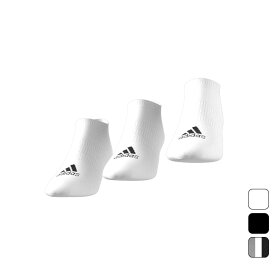 アディダス adidas メンズ レディース スポーツ ソックス 靴下 薄手・軽量ノーショーソックス3足組 EBB71 【2023SS】
