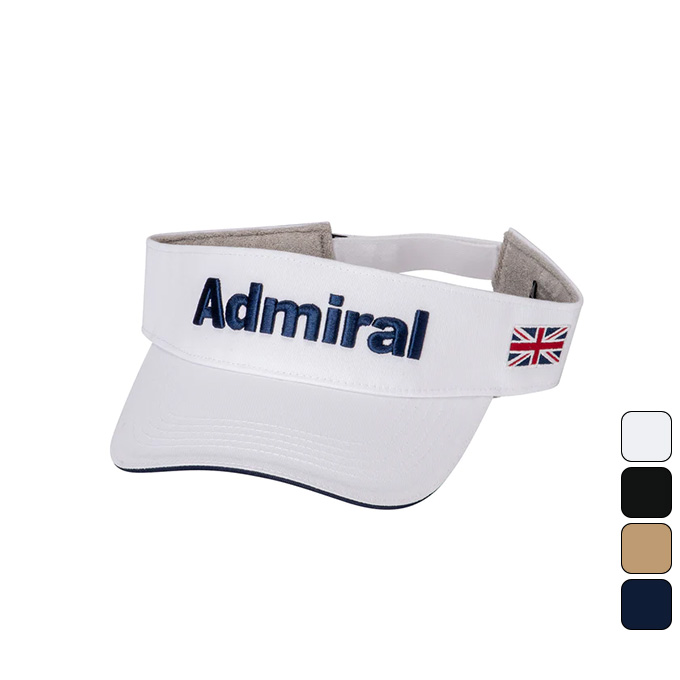 アドミラル Admiral ゴルフ 帽子 バイザーロゴシシュウベーシック