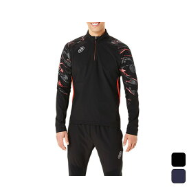 【2,000円OFFクーポン発行中】 アシックス ASICS メンズ サッカー ウエア トップス ジャージ ウインドバリアハーフジップトップ 2101A242 【2023SS】