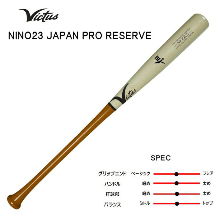 楽天市場】ヴィクタス VICTUS 野球 硬式木製バット NINO23 JAPAN PRO 