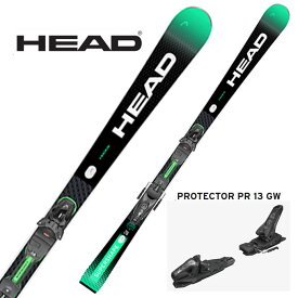 【2,000円OFFクーポン発行中】 【WAX加工】 HEAD ヘッド スキー板 【2024-2025】 SUPERSHAPE E-MAGNUM + Superflex PR Base low + PROTECTOR 13 GW (313304) 【金具付き スキーセット】