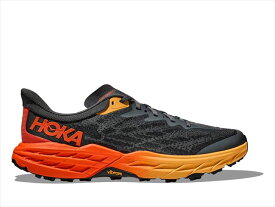 HOKA ONE ONE ホカ オネオネ M SPEEDGOAT 5 1123157 CastleRock/Flame メンズ 厚底 トレイルランニングシューズ トレランシューズ スピードゴート5 ビブラムソール ランシュー スニーカー 靴 クッション