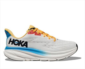 HOKA ONE ONE ホカ オネオネ W CLIFTON 9 1127896 Blanc DE Blanc/Swim Day レディース ウイメンズ 厚底 ランニングシューズ クリフトン9 マラソン ジョギング ロード ランシュー スニーカー 靴 クッション