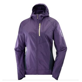 SALOMON サロモン トレイルランニング ウインドブレーカー ジャケット BONATTI Cross Wind FZ Hoodie Jacket JKT W NIGHTSHADE LC2129700