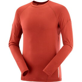 SALOMON サロモン 長袖Tシャツ CROSS RUN LS TEE M RED DAHLIA LC2138200 メンズ クロスラン LS ティー トレイルランニング ランニング アウトドア トレラン マラソン ロングスリーブ 吸汗速乾