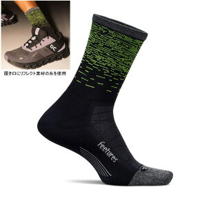 Feetures tB[`[Y jO\bNX Elite Light Cushion Mini Crew Reflective Yarns light wave G[g CgNbV ~jN[ tN^[ ˍ iCg ԈS F uF 