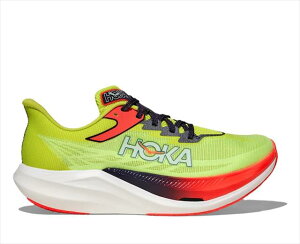 HOKA ONE ONE �z�J �I�l�I�l U ROCKET X 3 1168724 NEON YUZU/SQUID INK ���j�Z�b�N�X �����Y ���f�B�[�X ���P�b�gX 3 ���� �J�[�{�� �����j���O�V���[�Y �X�s�[�h���K ���[�X ��� �}���\�� �W���M���O ���[