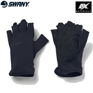 SWANY �X���j�[ �O���[�u TR-717 Trail Storm Half Finger Glove �u���b�N �g���C���X�g�[���n�[�t�t�B���K�[�O���[�u ��� �X�g���b�` ���� �o�R�O���[�u ���l�H��v �^�b�`�X�N���[�� �X�}�t�H�Ή� ��