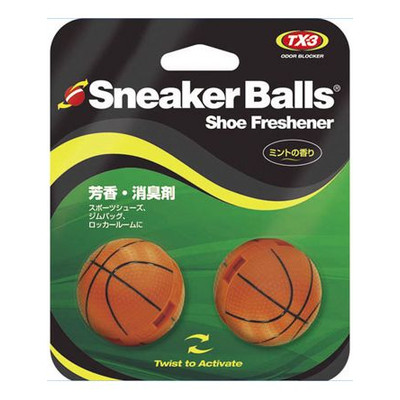 靴の中に転がすだけで簡単消臭 SneakerBalls スニーカーボール メーカー直売 バスケットボール 87708 芳香 シューズ靴 12パックセット 消臭剤 オンラインショッピング
