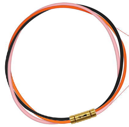 物質活性化特許技術（キャンセル返品交換不可）ヘッド ゴールド  セブ SEV スポーツネックレス ルーパータイプ3G ブラック オレンジ ピンク