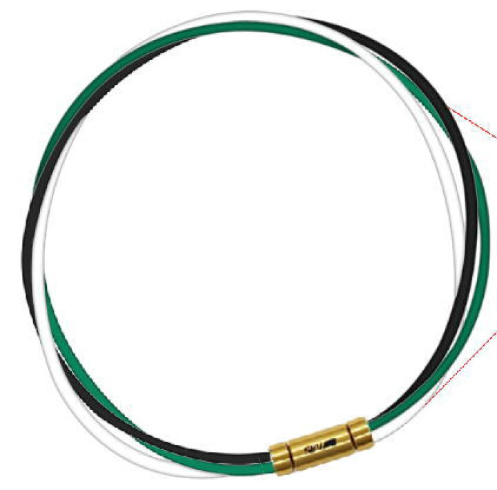 セブ Sev スポーツネックレス グリーン 54cm ブラック ホワイト ルーパータイプ3g