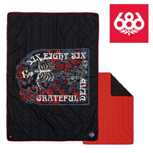 {Ki VbNXGCgVbNX uPbg 22-23 686 WATERPROOF HOODED PUFFER BLANKET Grateful Dead Red