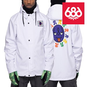 {Ki VbNXGCgVbNX Xm[{[hEFA WPbg 22-23 686 MEN'S WATERPROOF COACHES JACKET White Y R[`WPbg Xm[{[h