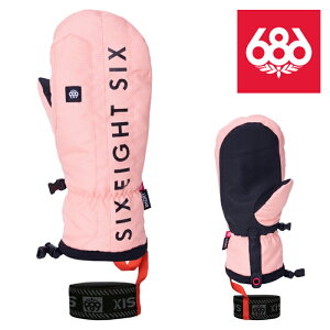 日本正規品 スノーボード ミット シックスエイトシックス 686 TEAM MERINO MITT Nectar ミトン グローブ 手袋 スキー 23-24