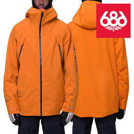 スノーボード ウェア ジャケット シックスエイトシックス 686 GORE-TEX HYDRASTASH SYNC JACKET Copper Orange メンズ 男性 ゴアテックス 23-24 日本正規品