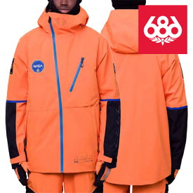 スノーボード ウェア ジャケット シックスエイトシックス 686 MEN'S EXPLORATION THERMAGRAPH JACKET Nasa Orange Black メンズ 男性 23-24 日本正規品