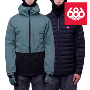 日本正規品 スノーボード ウェア ジャケット シックスエイトシックス 686 MEN'S SMARTY 3-IN-1 FORM JACKET Cypress Green Colorblock メンズ 男性 23-24