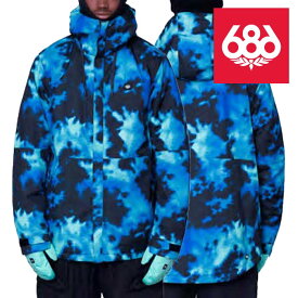 【P最大46倍・要エントリー 6/11 1:59迄】スノーボード ウェア ジャケット シックスエイトシックス 686 MEN'S FOUNDATION INSULATED JACKET Blue Slush Nebula メンズ 男性 23-24 日本正規品