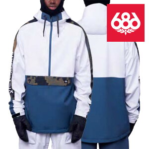 {Ki Xm[{[h EFA WPbg VbNXGCgVbNX 686 MEN'S WATERPROOF ANORAK White Colorblock Y j AmbN 23-24