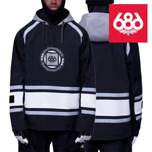 yGg[őSiP10{}\ԁz {Ki Xm[{[h EFA WPbg VbNXGCgVbNX 686 MEN'S WATERPROOF SLAPSHOT HOODY Black Colorblock Y j t[fB p[J[ 23-24