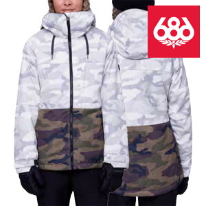{Ki Xm[{[h EFA WPbg VbNXGCgVbNX 686 WOMEN'S ATHENA INSULATED JACKET White Camo Colorblock fB[X  23-24