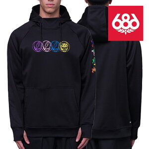 {Ki Xm[{[h EFA WPbg VbNXGCgVbNX 686 BONDED FLEECE PULLOVER HOODY Grateful Dead Black Y j XL[ 23-24