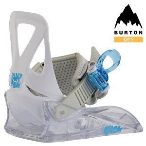 【エントリーで全品P10倍★マラソン期間】 日本正規品 スノーボード ビンディング バートン BURTON KIDS' MINI GROM DISC White ミニ グロム ディスク バインディング YOUTH キッズ 子供 23-24