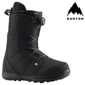 【P最大47倍・要エントリー 4/17 9:59迄】スノーボード ブーツ バートン BURTON MEN'S MOTO BOA WIDE Black モト ボア ワイド メンズ 男性 BOAフィットシステム 23-24 日本正規品